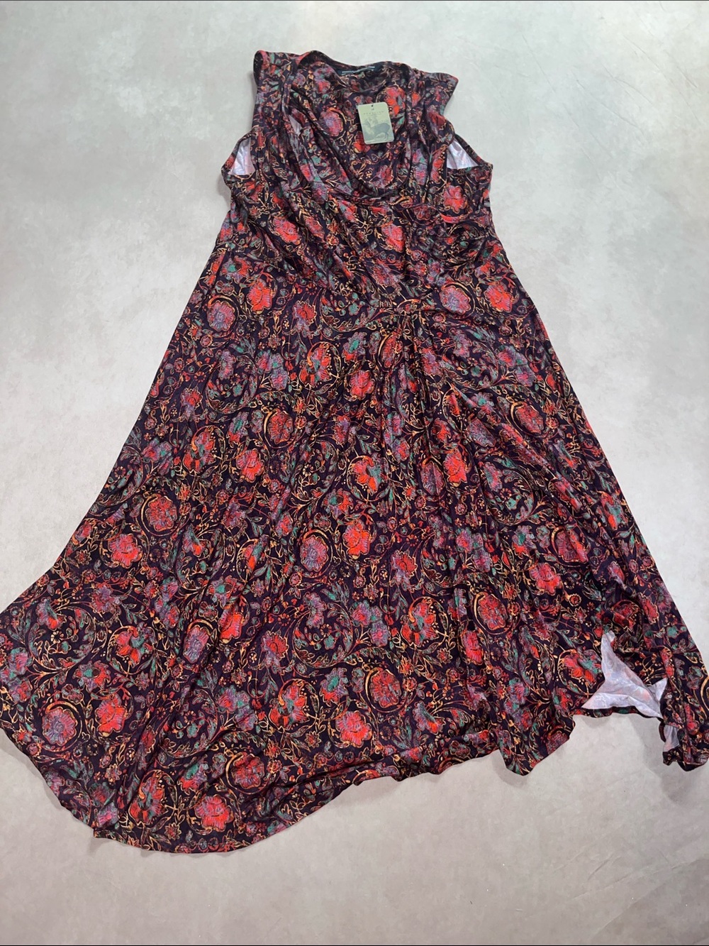 Floral Boho Maxi Dress Barrakka Dress Peruvian Connection Catalog G XL